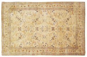 Vintage Turkish Oushak - Item #  31776 - 9-8 H x 6-6 W -  Circa 1940