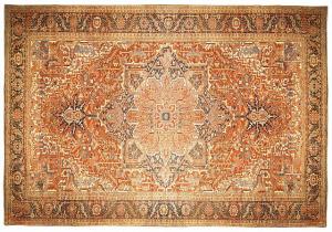 Vintage Persian Heriz - Item #  31964 - 17-5 H x 11-7 W -  Circa 1920