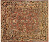 Antique Persian Sarouk - Item #  32023 - 9-5 H x 9-0 W -  Circa 1920