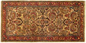 Antique Persian Sarouk - Item #  32088 - 4-0 H x 2-3 W -  Circa 1920