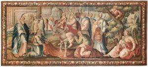 Period Antique French French Religious Tapestry - Item #  32304 - 9-4 H x 20-3 W -  Circa 17th Century