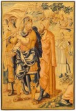 Antique Flemish Flemish Tapestry - Item #  32377 - 8-0 H x 5-3 W -  Circa 17th Century