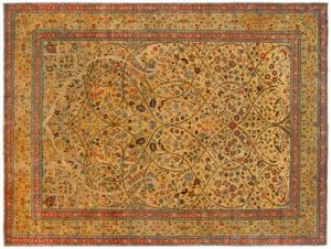 Antique Persian Tabriz - Item #  32385 - 11-2 H x 9-0 W -  Circa 1900