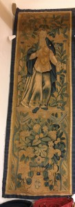 Period Antique Flemish Flemish Tapestry - Item #  32437 - 5-0 H x 1-9 W -  Circa 17th Century
