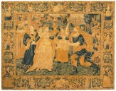 Period Antique Flemish Flemish Historical Tapestry - Item #  35049 - 13-0 H x 10-3 W -  Circa 17th Century