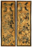 Antique Flemish Flemish Tapestry - Item #  352132,352135 - 5-0 H x 2-0 W -  Circa Late 16th Century