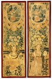 Antique Flemish Flemish Tapestry - Item #  352141,352146 - 5-0 H x 2-0 W -  Circa 17th Century