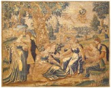 Antique Flemish Tapestry - Item #  35219 - 8-5 H x 10-4 W -  Circa 18th Century