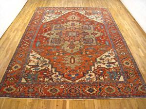 Antique Persian Serapi - Item #  29944 - 13-6 H x 10-1 W -  Circa 1900