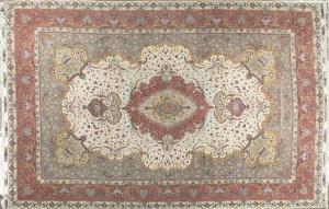 Vintage Persian Reproduction Tabriz - Item #  37077 - 20-0 H x 13-2 W -  Circa 1980